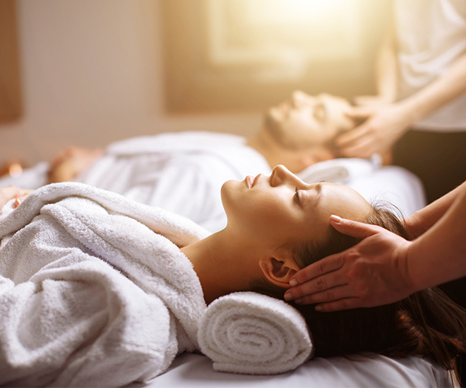 hoofdmassage met twee